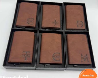 Custom Engraved RFID Pop-Up Leather Wallet, Mechanical Card Holder, Anniversary Gift