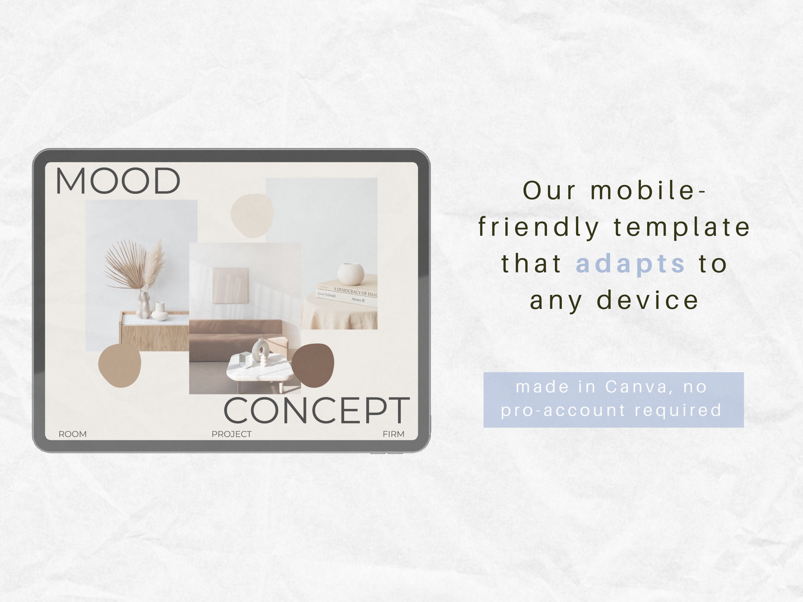 Interior Designer Mood Board Template | Digital Download for Interior ...