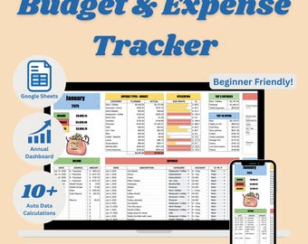 Google Sheets Budget Planner | Digital Expense Tracker | Monthly & Zero-Based Budget Template