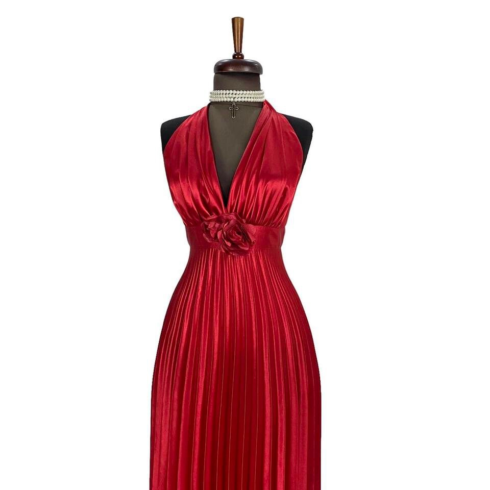 Robe marilyn monroe rouge hotsell