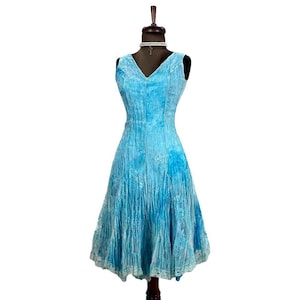 Vintage Baby Blue Dress Y2K Dress