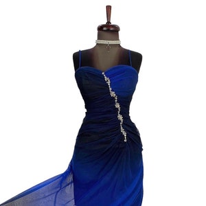 Vintage Ombré Prom Dress , Gothic Mesh Layered Ball Gown , Maxi Formal Dress