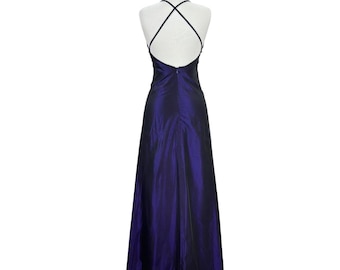 Vintage Metallic Ballgown , Graduation Long Dress