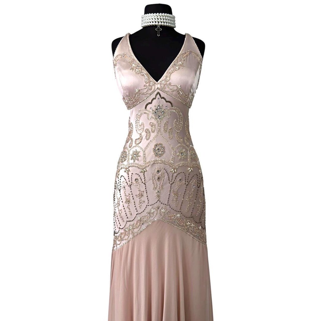 Sue Wong Embellished Silk Dress (S)