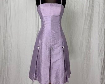 vintage taffeta dress , purple y2k dress