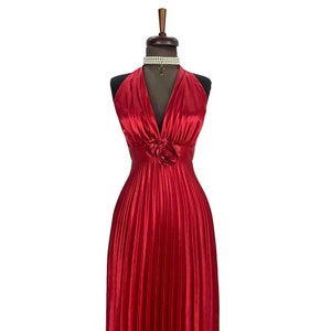 marilyn satin halter dress The Marilyn Dress LA RIVIERA STORE