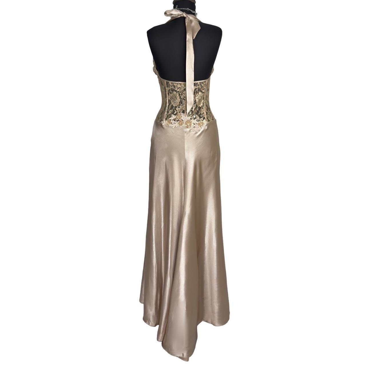 Y2K Abstract Satin Dress