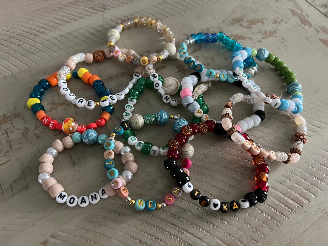 Moana Themed Disney Friendship Bracelets (mystery Set of Five) Moana