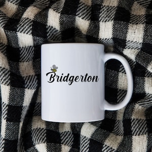Bridgerton Coffee Mug | Coffee | Tea | Regency Era | Romance | Netflix | Fandom | Free Drink Coaster
