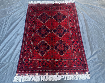 Custom Khamyab Kalisa Afghan Rug, Hand Knotted Wool Oriental Carpet