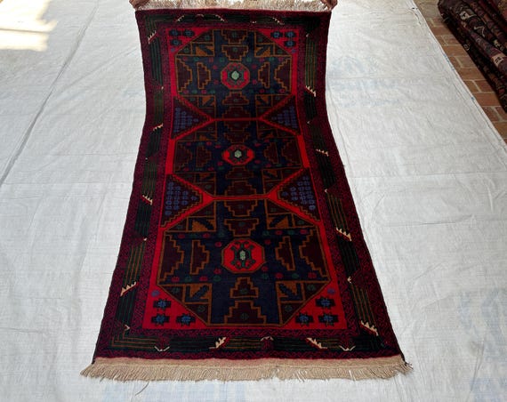 バルーチ　アフガニスタン　ヴィンテージラグ 176×86 バルーチ アフガニスタン ヴィンテージラグ 176×86 バルーチ