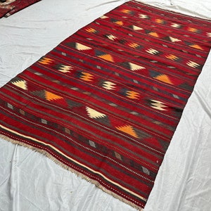 Olimi Vintage Kilim Rug - 5x10 1960s Kilim Rug - Afghan Handmade High Quality Antique Kilim Rug - Oriental Kilim Rug - Rug For Farmhouse