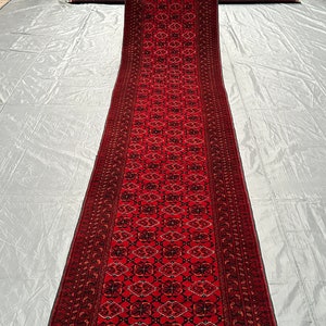 1980s Bashiri Runner Rug - 3X14 Handmade Vintage Runner Rug - Washable Antique Runner Rug - Ethnic Old Runner Rug - Long Rug For Hallway