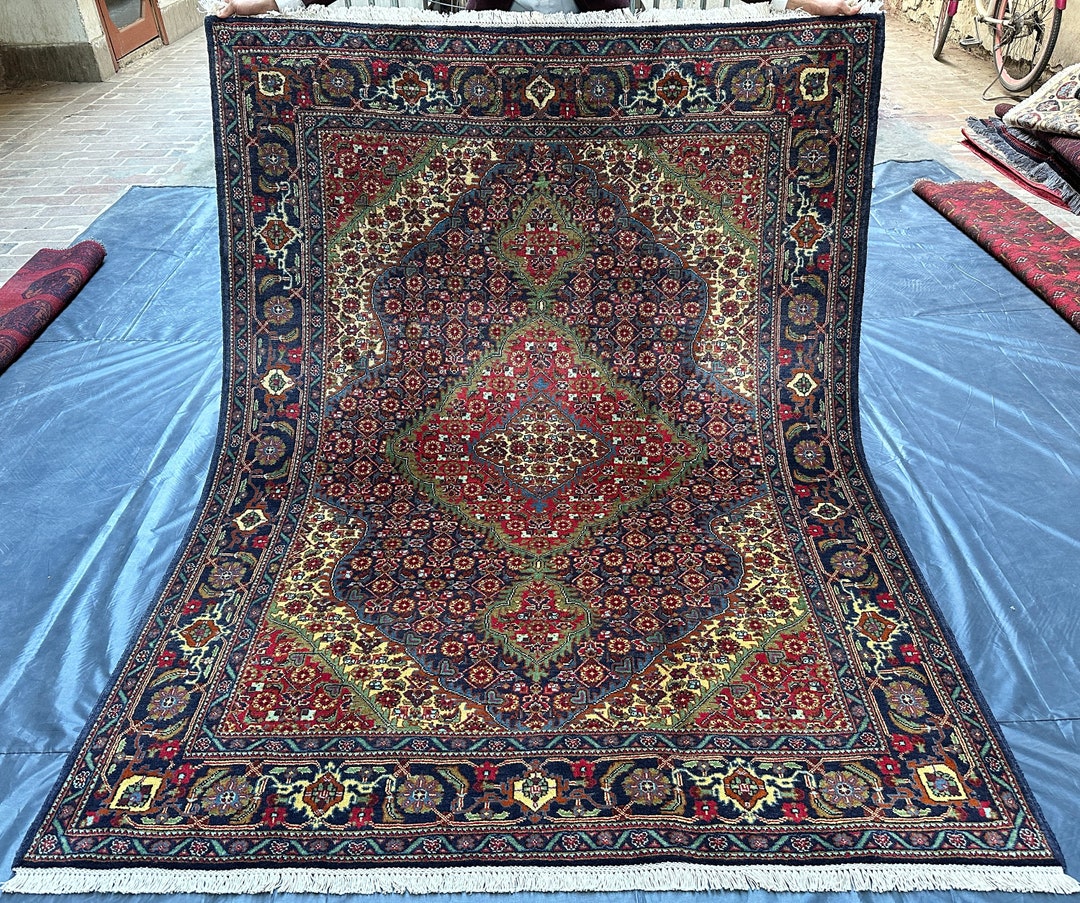 5x7 Afghan Hand Knotted Top Quality Area Rug, Washable Woolen Dyes Rug ...