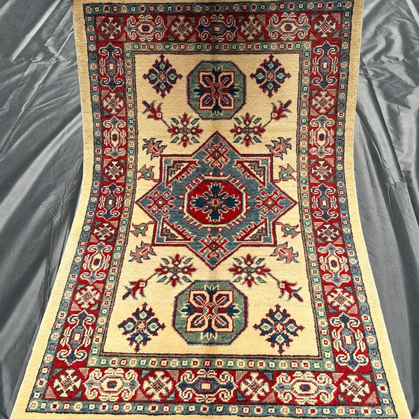 3 ft x 4 ft, Afghan handmade washable woolen dyes rug, upholstery fabrics rug, tree of life rug, vegetable dyes rug, soft oriental small rug