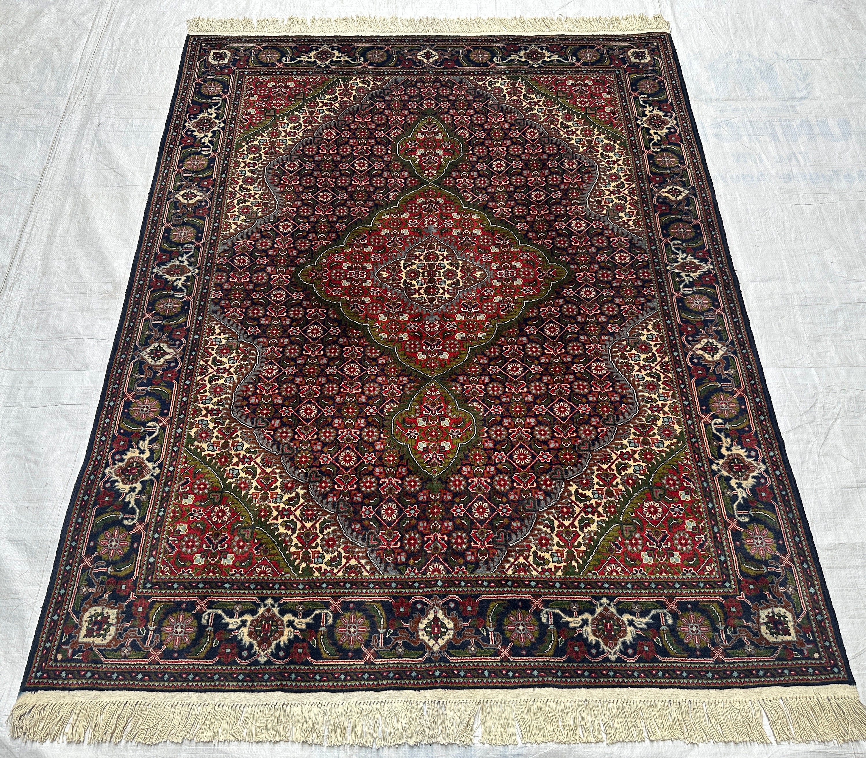 Handmade Wool Tabrizi Rug – Turkmen Tribal Boho Area Rug - Etsy