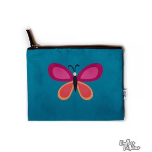 Colorful Zipper Pouches made from sustainable materials. Great for cosmetics, toiletries, or travel essentials. A thoughtful gift.