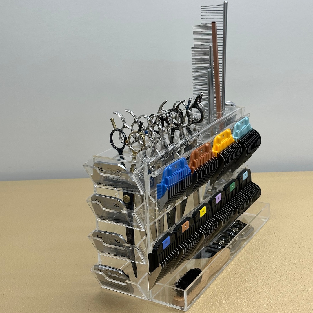 Multi Tool Organizer Holder for Wall or Table Top 8 Scissors 4 Combs 8