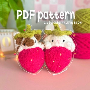 MellowStitchesCo 2-1 Crochet Pattern | Bunny & Cow Crochet Pattern | Bunny Crochet Pattern | Cow Crochet Pattern | Digital Crochet Pattern