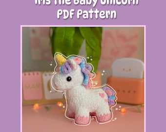Iris the Baby Unicorn Crochet Pattern | Unicorn Crochet Pattern | MellowStitchesCo