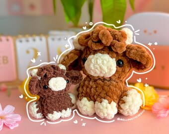 Highland Cow Crochet Plushie | MellowStitchesCo