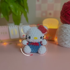 MellowStitchesCo Crochet Kitty Plushie | Hello Plushie Cute | Kitty Plushie | Crochet Cat Kitty | Cute Crochet Plushie Kitty