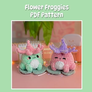 Flower Froggie Crochet Pattern | PDF Digital Crochet Pattern | MellowStitchesCo
