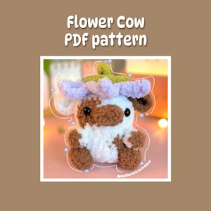 Flower Cow Crochet PDF Pattern | Digital Crochet Pattern | MellowStitchesCo