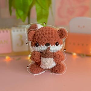 Squirrel Crochet Plushie | Crochet Squirrel and Acorn | MellowStitchesCo