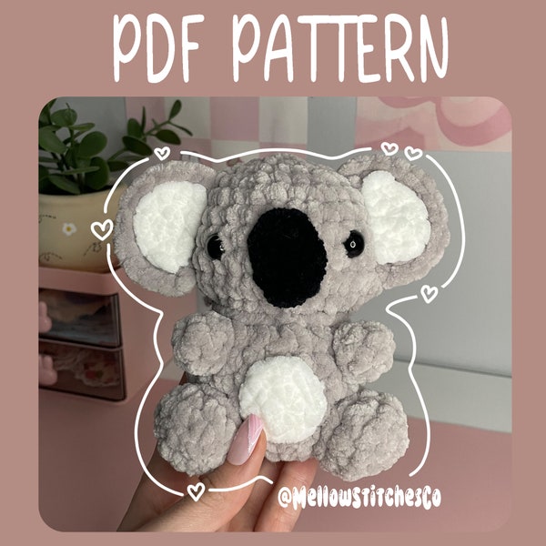 MellowStitchesCo Baby Koala Crochet PDF Pattern | Digital Crochet Pattern