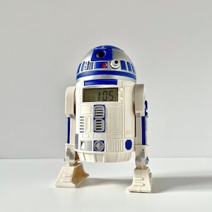 New in Box - 1999 Starwars R2 D2 Alarm Clock Toy Projector R2D2 Anakin Skywalker Episode 1 The Phantom Menace, Original 90s Film Merchandise