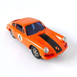 Modellino di auto da corsa Carrera Porsche 911 da rally, in plastica, modello vintage anni &#39;80, scala 1:32, prodotto in Germania, da collezione e regalo.
