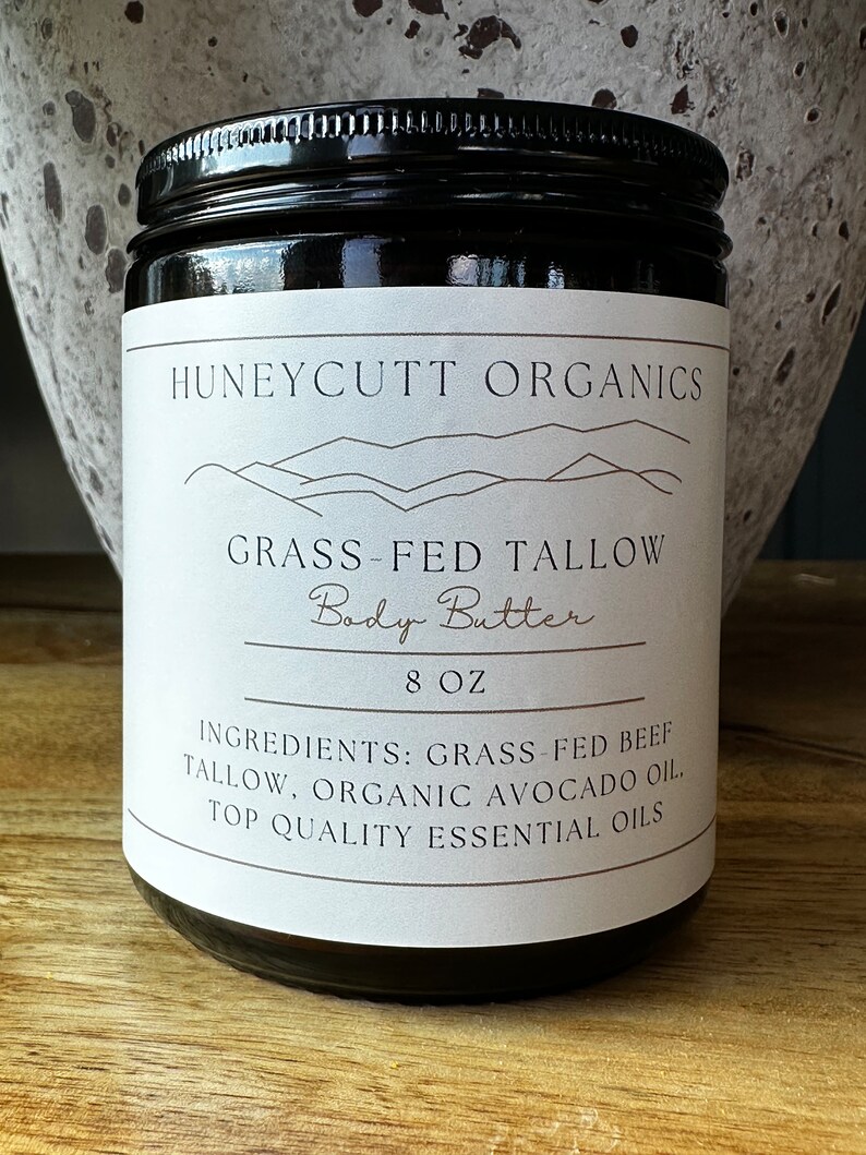 Tallow Body Butter, 100 Grass Fed, Organic, Top Quality Ingredients Etsy
