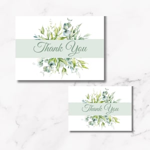 Tarjeta de agradecimiento con diseño de marco con vegetación, versículos bíblicos y mensajes personalizados, descarga instantánea para todas las ocasiones