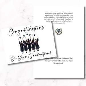 Graduation Card with Bible Verses | Editable Printable Template | DIY Gift for Graduates | Congratulate Your Graduate