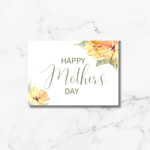 Cartão personalizado para o Dia das Mães | Rosas em aquarela e versículos bíblicos | Modelo para impressão para a mãe com mensagem pessoal
