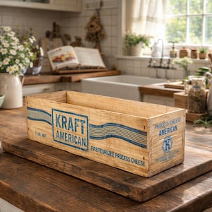 Vintage Kraft Cheese Box - Etsy
