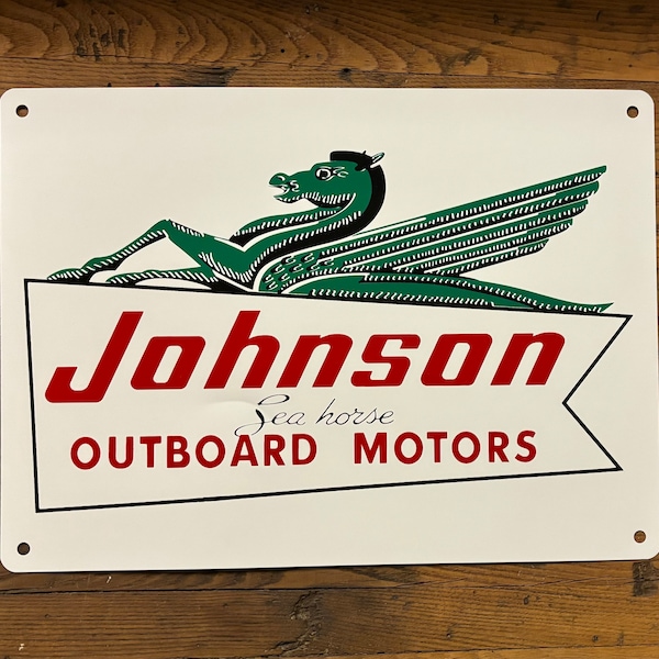 Johnson Outboard Motors Metal Sign Vintage reproduction