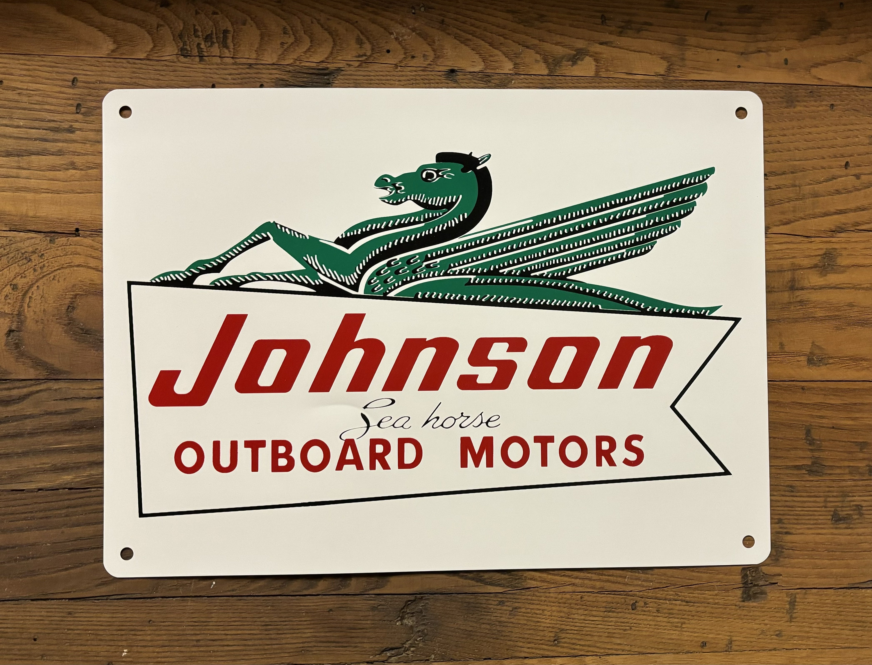 Vintage Johnson Outboard Boat Motor Sign: Retro Garage Decor - Etsy