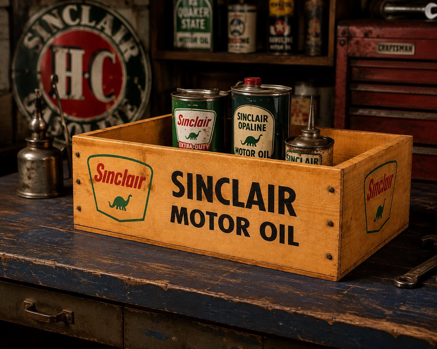 Vintage Sinclair Oil Can - Etsy