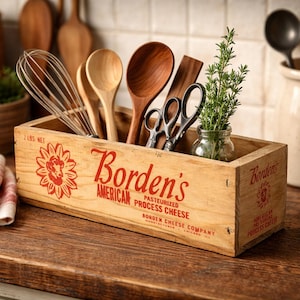 Antique Wooden Cheese Box - Etsy