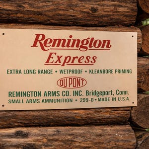 thumbnail image 2 of Remington Finders Keepers Labrador Retriever Puppies Guns Tin Metal Sign - Garage Decor 2 of 4