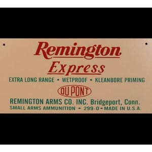 Remington Metal Sign for Hunters and Outdoor Enthusiasts, Garage Sign, Workshop, Father&#39;s Day, Shed, Ammo Metal Wall Art