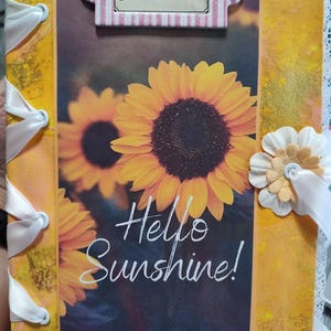 Sunshine Junk Journal - Handmade