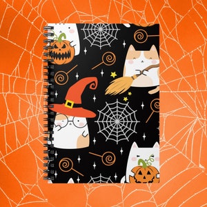 Preppy Teen Aesthetics, Kawaii Witch Aesthetics, Student Aesthetics, Pumpkin Aesthetics, Spooky Aesthetics, Kawaii Cat Notebook