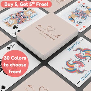 Custom Wedding Playing Cards Couple Photo Playing Cards Custom Bachelorette Poker Cards Customized Photo Playing Cards Bachelorette Party