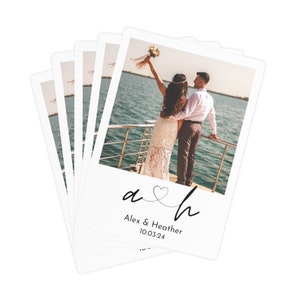 Custom Wedding Playing Cards Couple Photo Playing Cards Custom Bachelorette Poker Cards Customized Photo Playing Cards Bachelorette Party