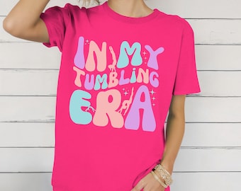 Camicia In My Tumbling Era Camicia In My Gymnastic Era Camicia da ginnasta per ragazze adulte Camicia da competizione per palestra giovanile Camicia per squadra di ginnastica per ragazze per bambini