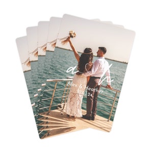 Custom Wedding Playing Cards Couple Photo Playing Cards Custom Bachelorette Poker Cards Customized Photo Playing Cards Bachelorette Party