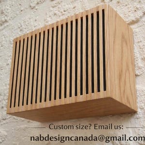 Personalized Wooden Doorbell Cover | Modern Decorative Chime Box, Custom Logo Design